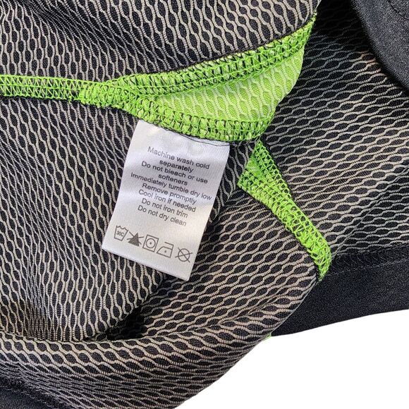 North End Performance 1/4 Zip Polo Cool Logik Men's Size M Black Acid Green NWT - Picture 5 of 7